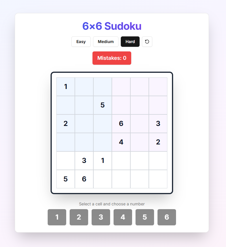 Project Mini Sudoku